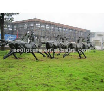 Escultura de caballo de bronce para exterior